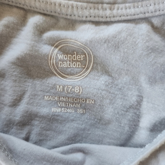 Wonder Nation Girls Unicorn Tank Top Size Medium 7-8 - Picture 3 of 4